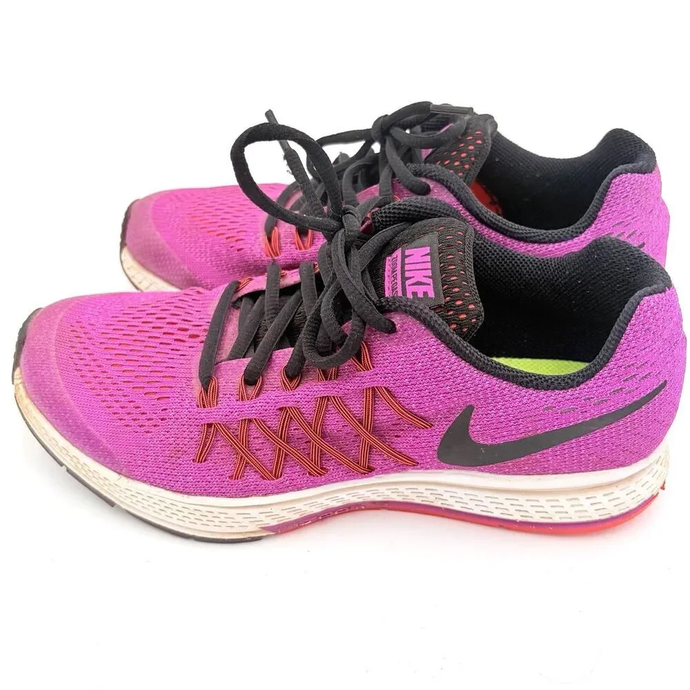 Nike Zoom Pegasus 32 Shoes Youth 5.5Y Pink Black Running 759972-508